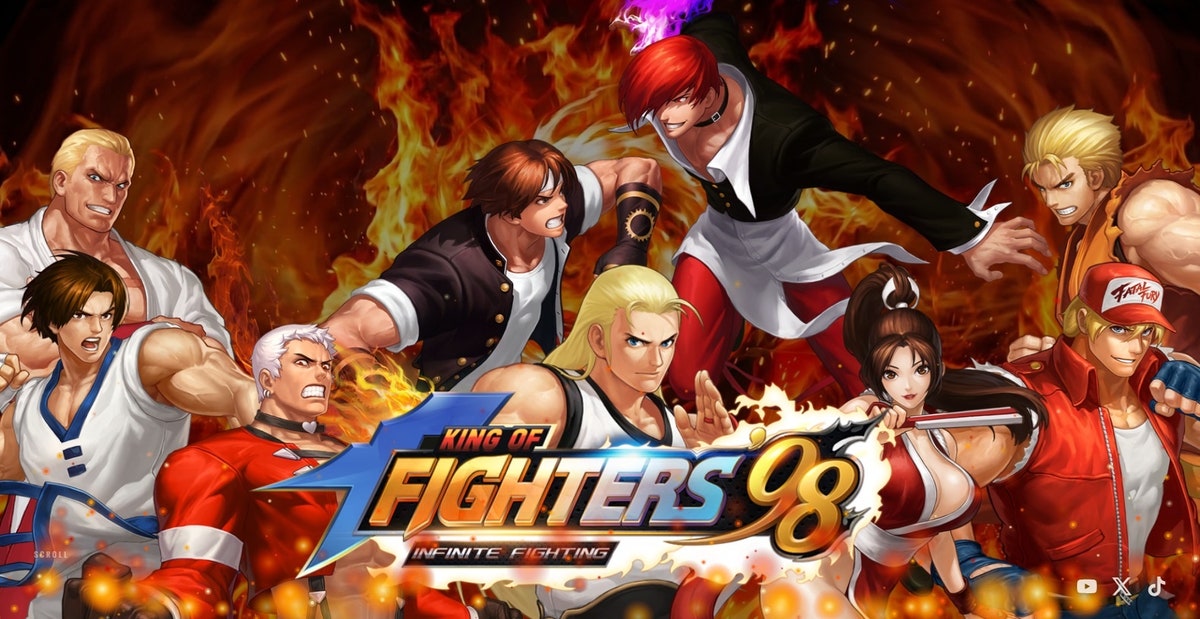 『KOF98 IF』公式サイトとゲーム画面